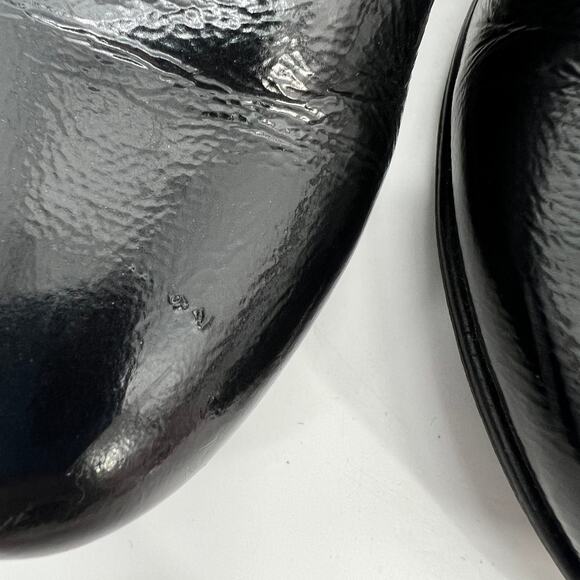 Ecco Sculptured 65 Ankle Boot Womens EU 38 US 7-7.5 Black Patent Leather Lace Up - Picture 9 of 9